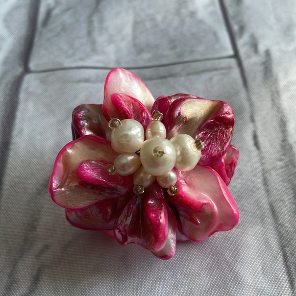 Pearl wire adjustable rings set of two - Picture 4 of 7